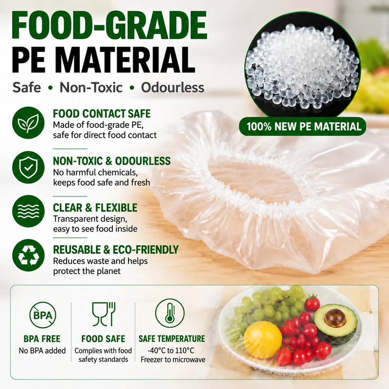 🔥100 PCS Disposable Stretch Food Covers for Bowls & Plates🔥
