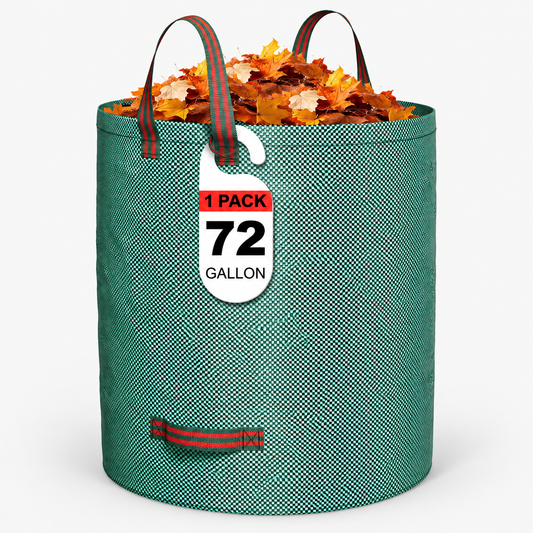 72-Gallon Reusable Garden Waste Bags – Heavy-Duty Self-Standing Yard Bags