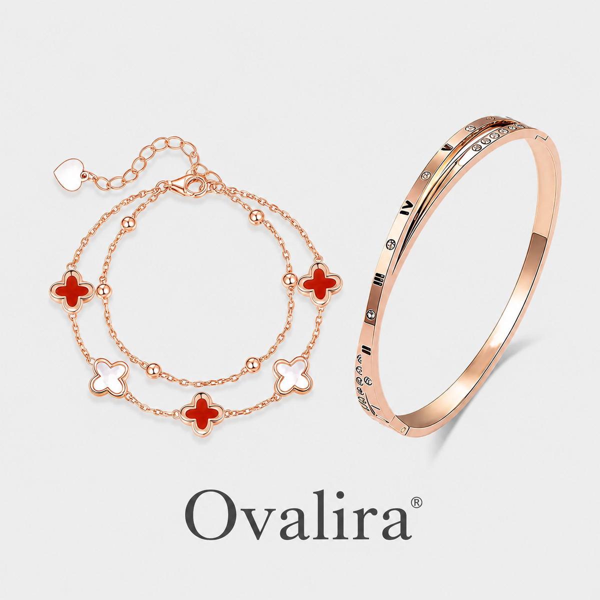 Ovalira® Lucky Clover Bracelet & Bangle