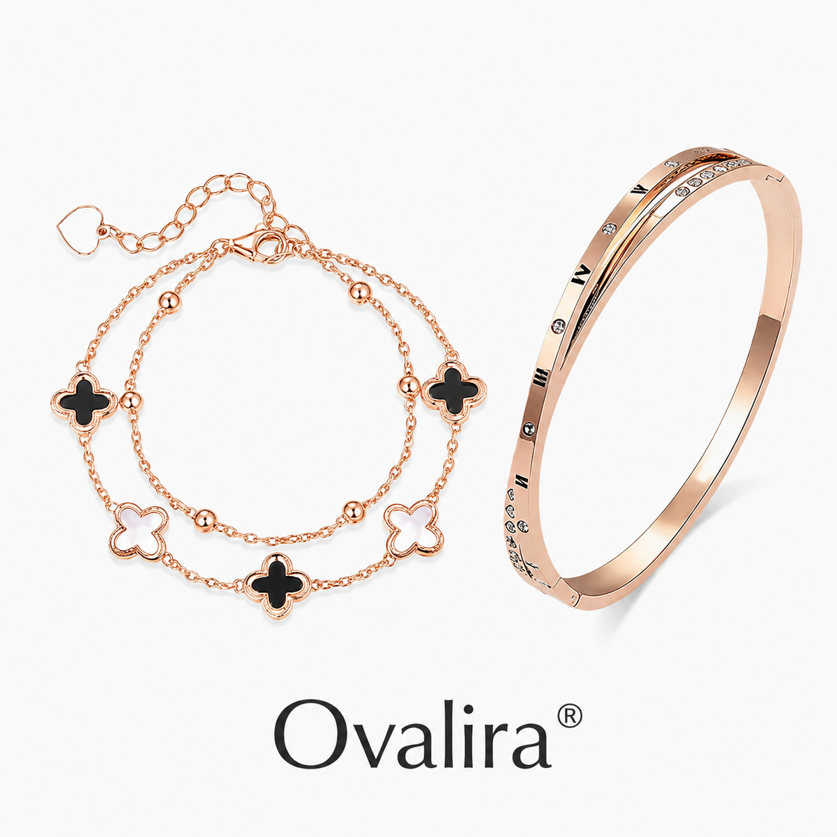 Ovalira® Lucky Clover Bracelet & Bangle