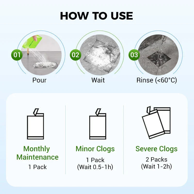 Ovalira® Powerful Drain Cleaning Powder