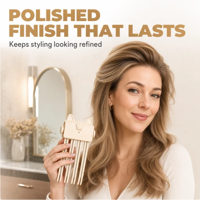 💇 Cordless Heated Root Volumizing Clip, Portable Travel Hair Styling Tool for Fine, Straight Hair