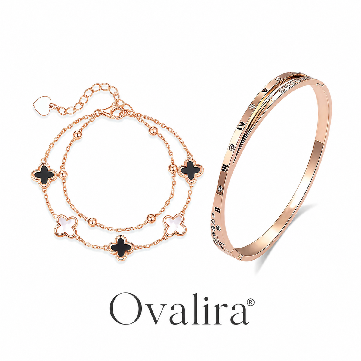 Ovalira® Lucky Clover Bracelet & Bangle