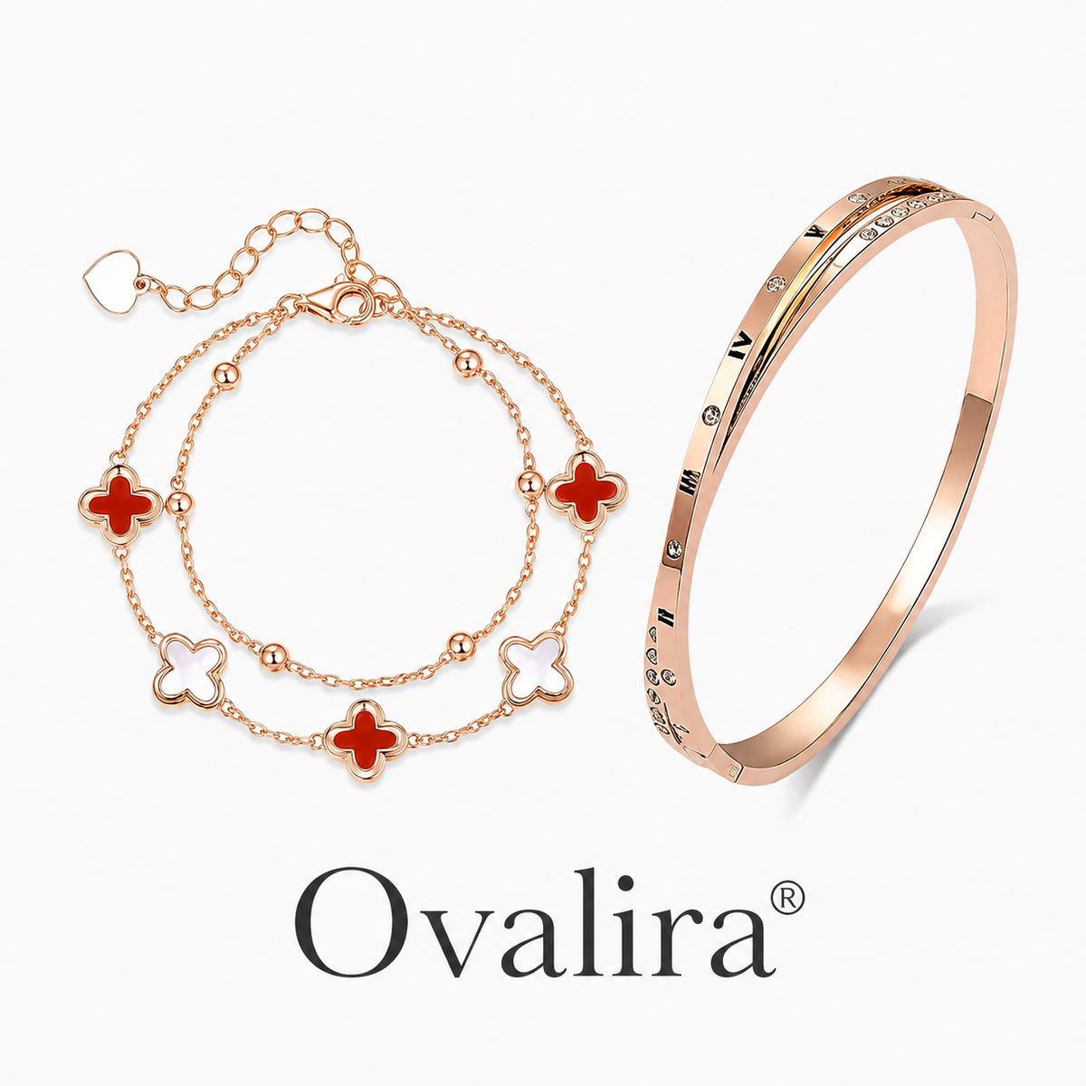 Ovalira® Lucky Clover Bracelet & Bangle
